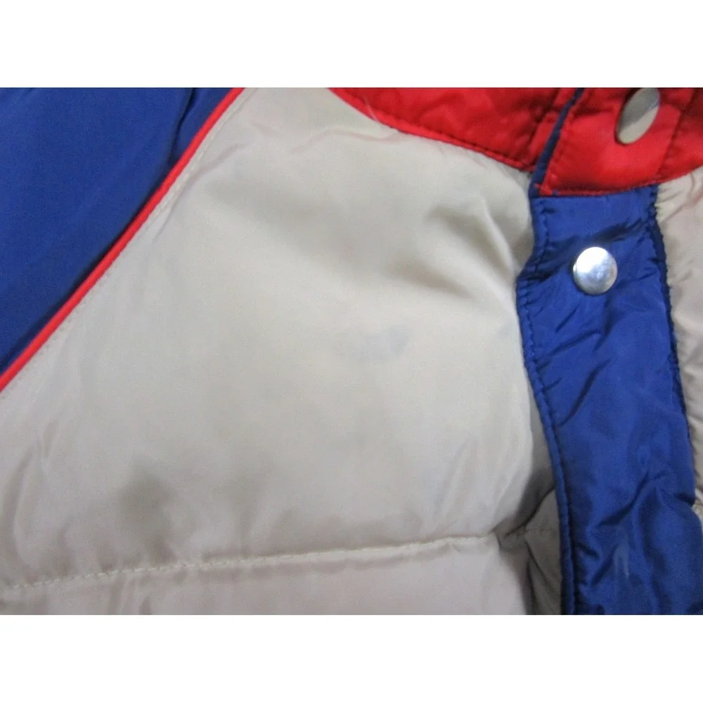 Vintage‎ 70s Skitique Down Puffer Vest Mens (M/L) Colorblock Retro Outdoor Ski